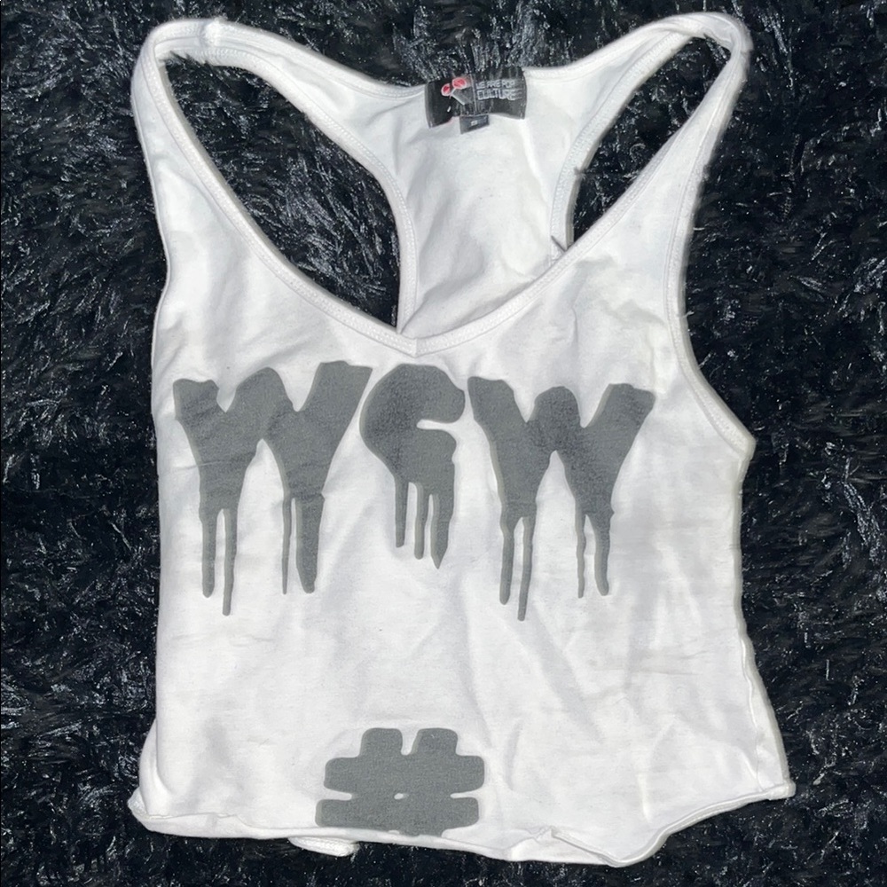#WCW White Tank Top